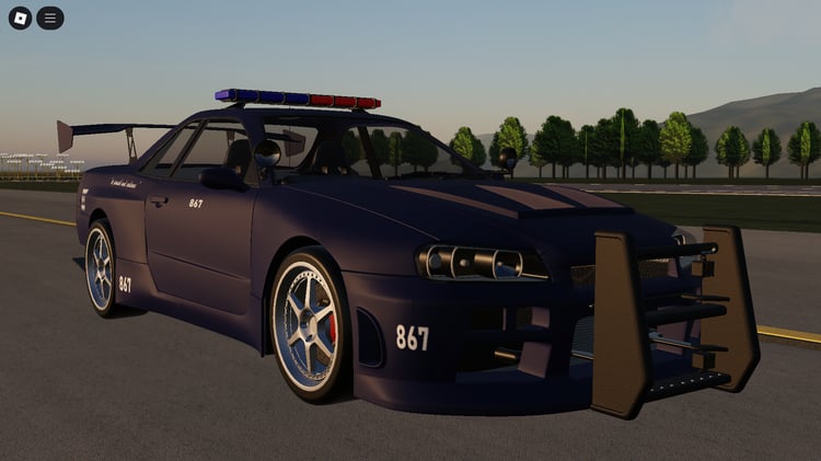 Roblox Nissan Skyline Police working patrol car