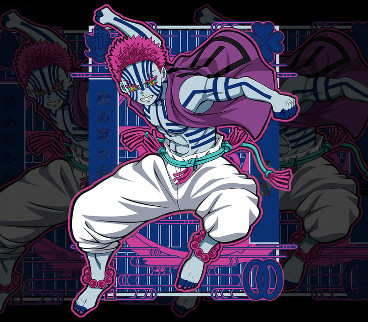 DESIGN ANIME Demon Slayer -AKAZA