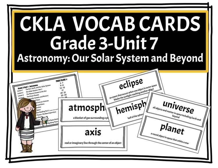 CKLA Grade 3 Unit 7 - Vocabulary - Astronomy