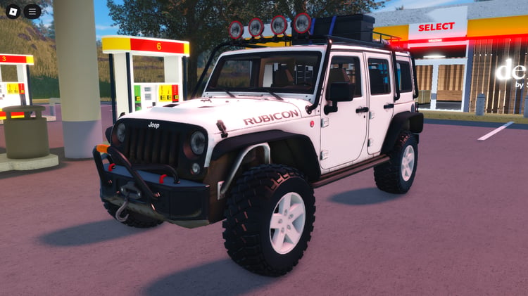 Roblox Jeep Wrangler Unlimited 2013 working SUV
