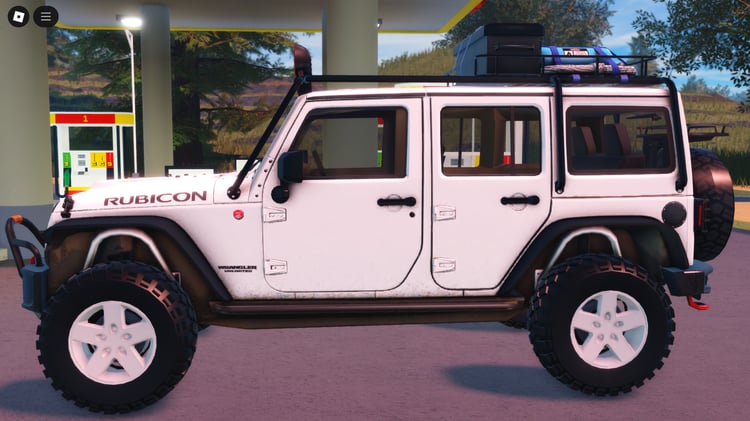 Driveable Jeep Wrangler Roblox off-road vehicle