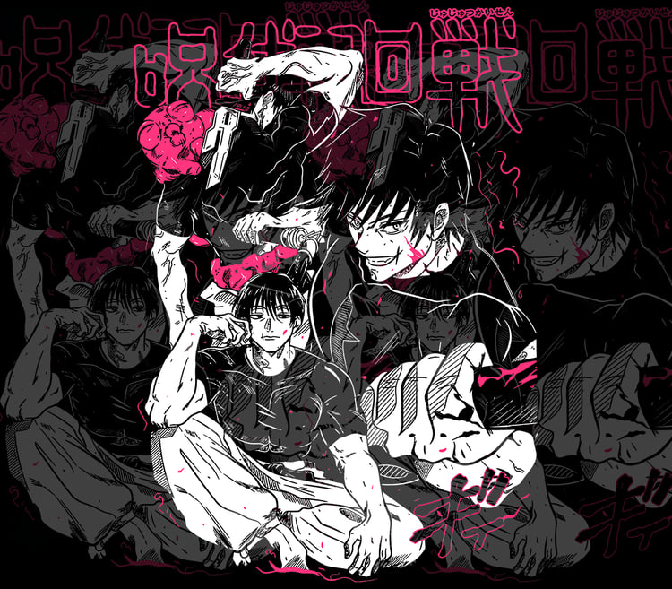 DESIGN ANIME Jujutsu Kaisen Toji Fushiguro