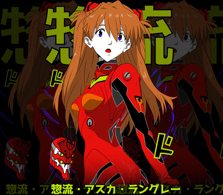 DESIGN ANIME Evangelion Asuka