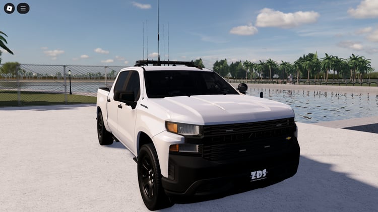 Roblox 2021 Chevrolet Silverado WT pickup truck front view