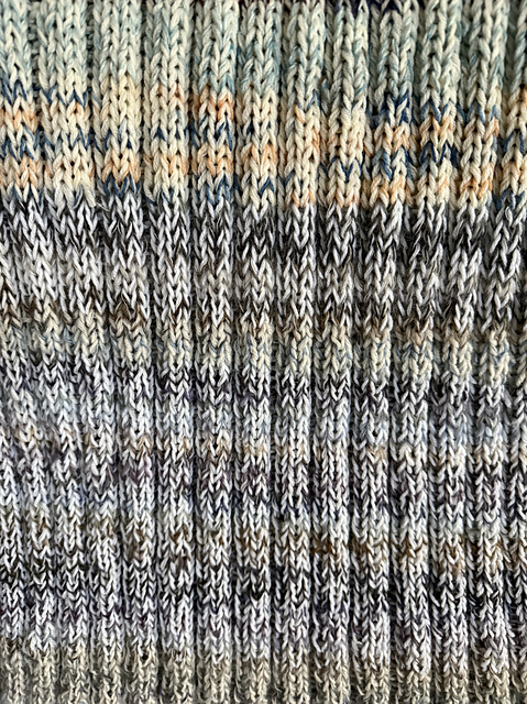 knit blanket ribbed marl year of finished objects 2025