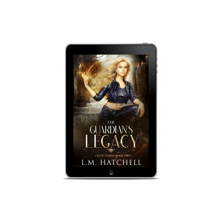 Ebook mockup of The Guardian's Legacy by L.M. Hatchell