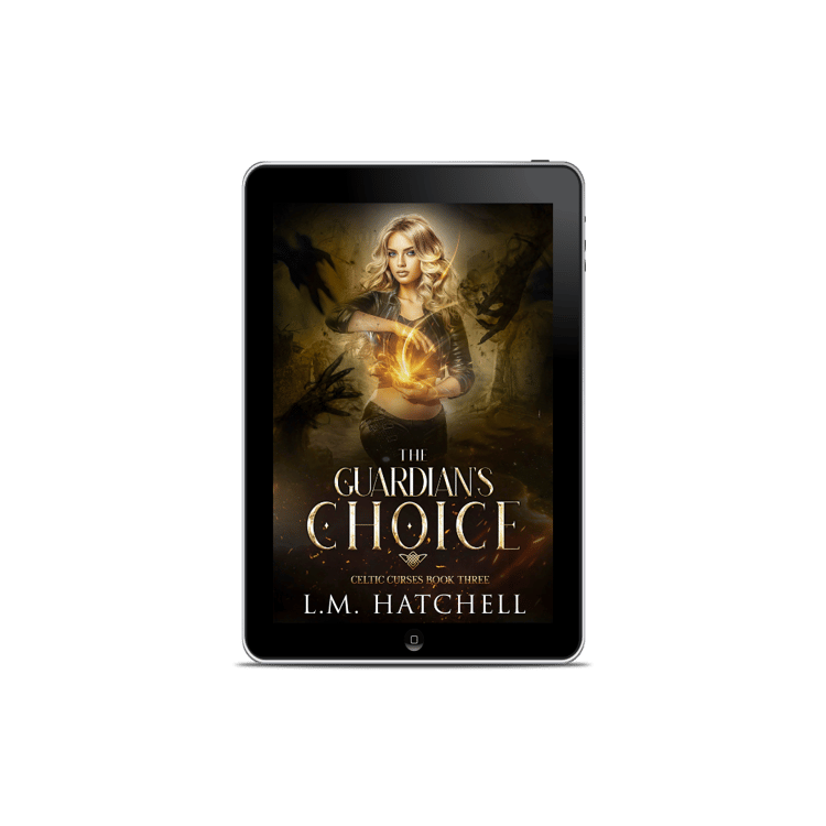 Ebook mockup of The Guardian's Choice by L.M. Hatchell