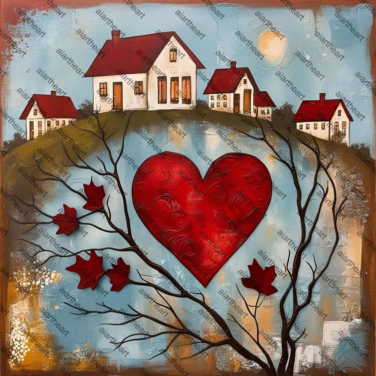 4 Ai art heart country homes images