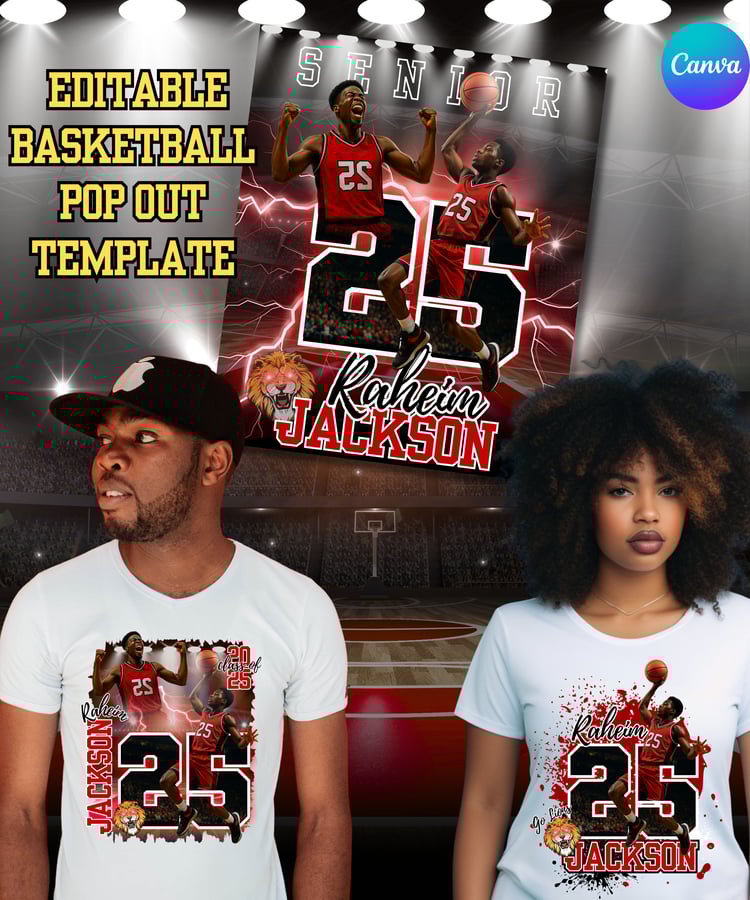 canva template  editable template  sports design  sports jersey template  t-shirt design template  pop out effect  photo pop out template  sports graphic design  canva t-shirt design  editable sports template  jersey number template  custom sports merch