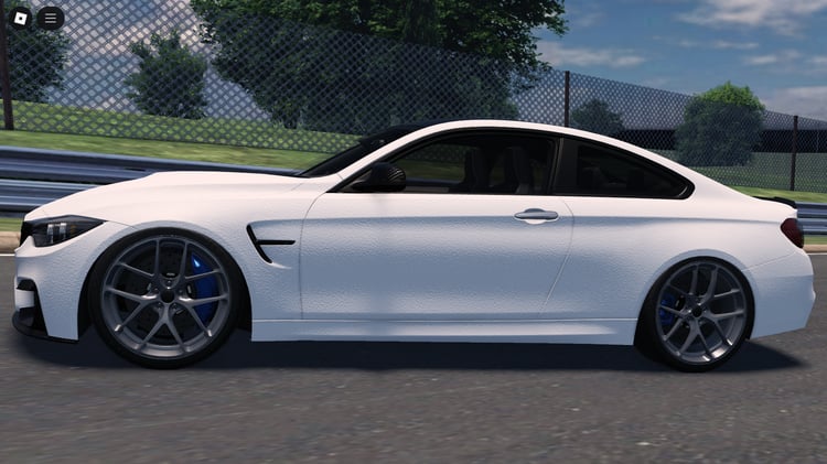 BMW M4 F82 side view showing sleek design