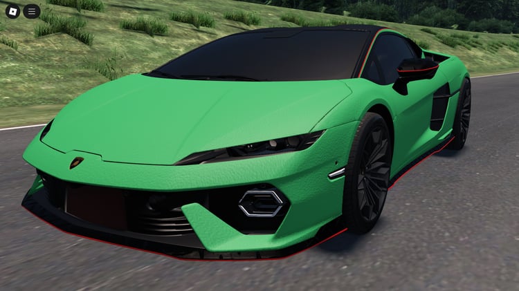 Side view of Lamborghini Temerario model