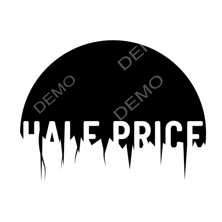 Half price sign