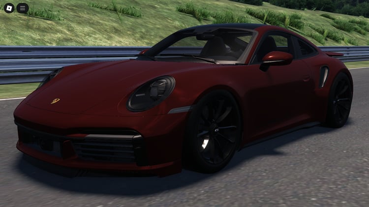 Roblox Porsche 992 Turbo S front view