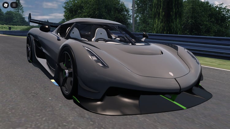 Roblox Koenigsegg Jesko 2020 hypercar front view