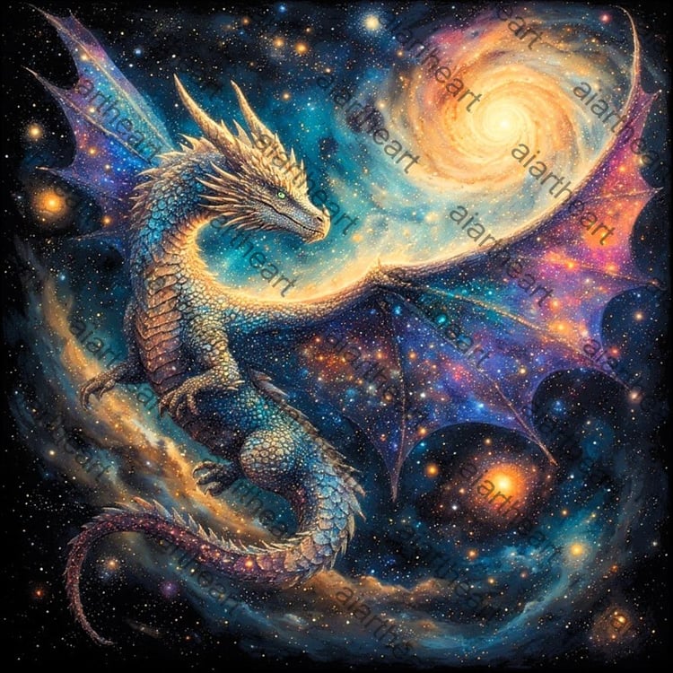 Ai art Mystical Dragon design
