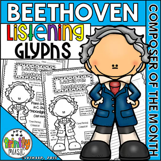 Beethoven Listening Glyphs (Composer of the Month)