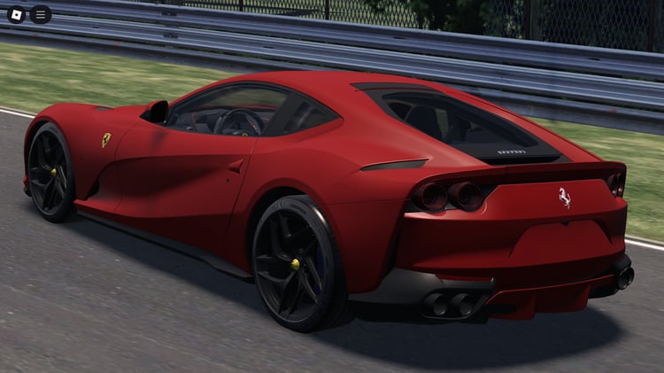 Side profile of Ferrari 812 Superfast in Roblox