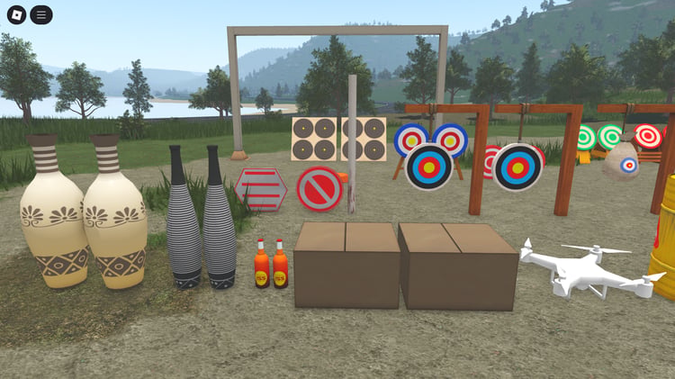 Boar shooting target in Roblox