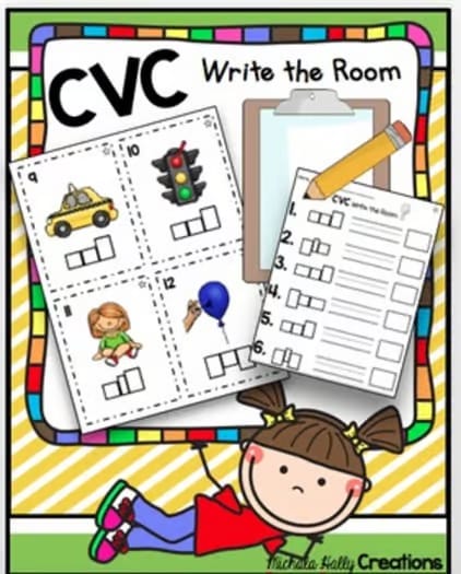 CVC Activities BUNDLE - Literacy Centers - Worksheets
