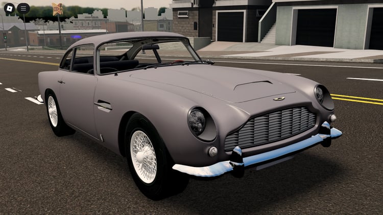 Roblox Aston DB5 classic car front view