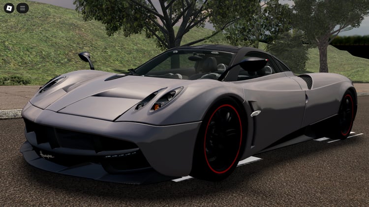 Roblox Pagani Huayra hypercar front view