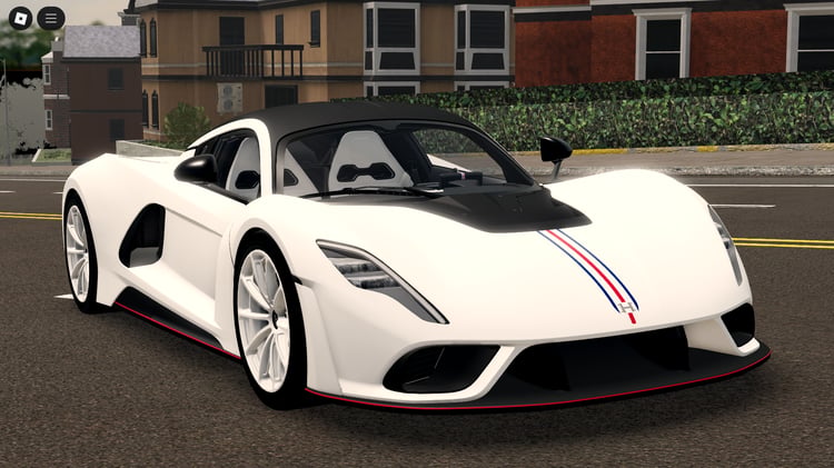 Hennessey Venom F5 rear view Roblox showcase