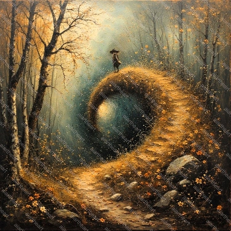 AI-Generated Artwork - Bridge to beyond