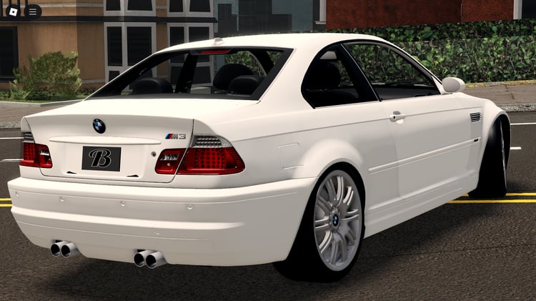 Roblox BMW E46 M3 classic sportscar front view