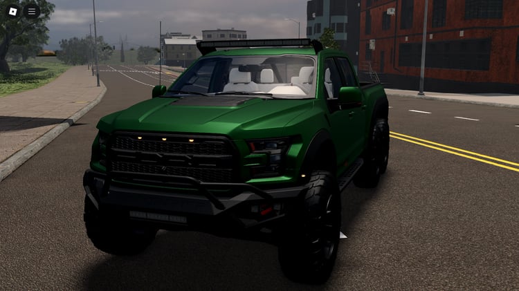 Roblox Ford F-150 Velociraptor 6x6 front view