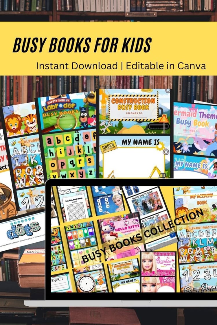 📘 Children’s Activity & Coloring Book Bundle (Ages 2–8)