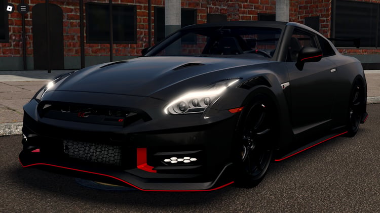 Roblox 2024 Nissan GTR R-35 front angle view