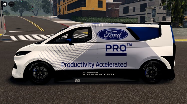 Roblox Ford SuperVan 4 2022 front view