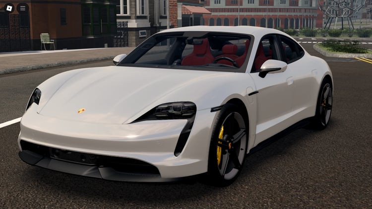 Roblox Porsche Taycan Turbo S 2020 front view