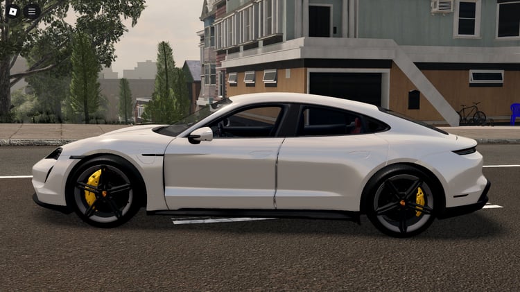 Player driving Porsche Taycan Turbo S 2020 Roblox