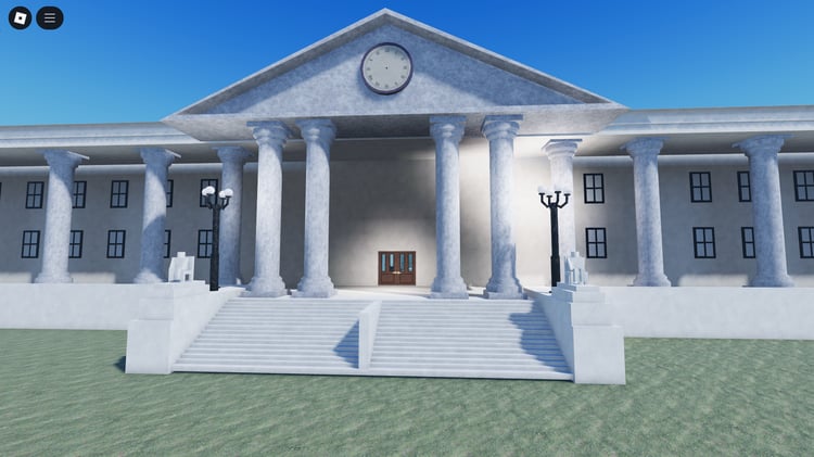Roblox courthouse roleplay map exterior