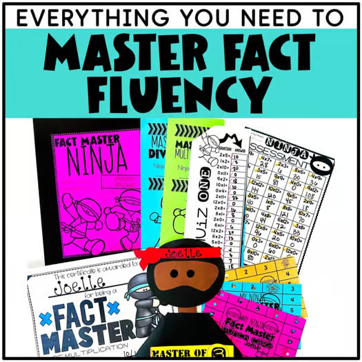Math Fact Fluency BUNDLE | Fact Fluency & Timed Tests | Ninja Fact Master