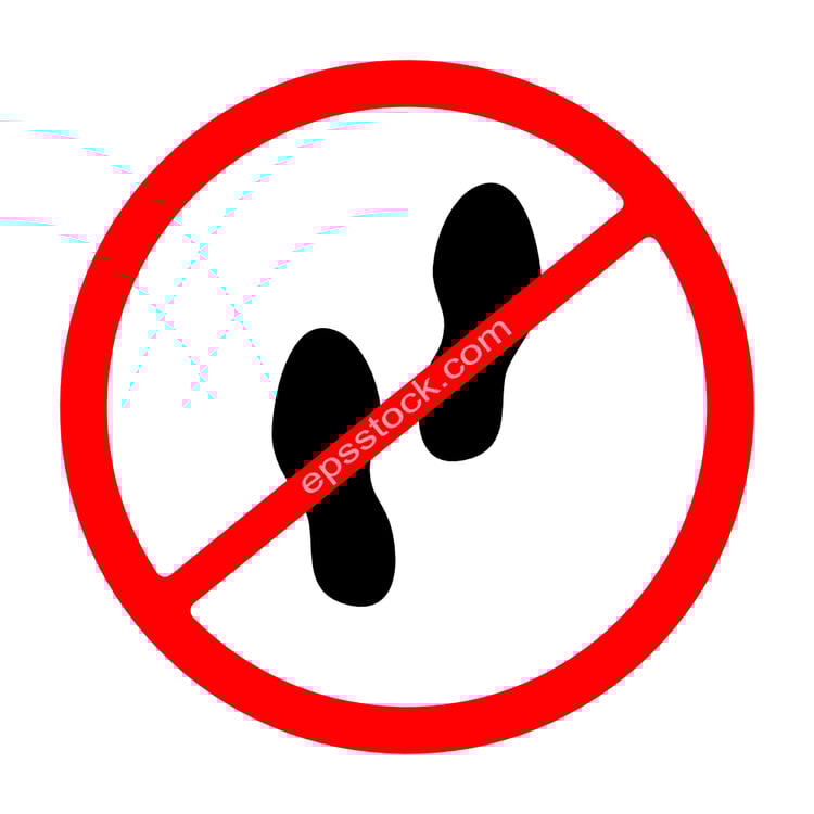 Do not step sign