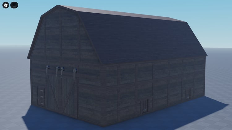Enterable interior of medieval barn Roblox