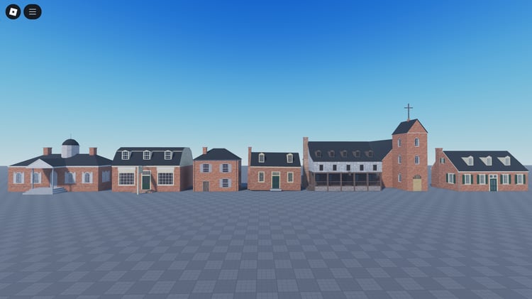 Exterior view of Victorian Era building Roblox