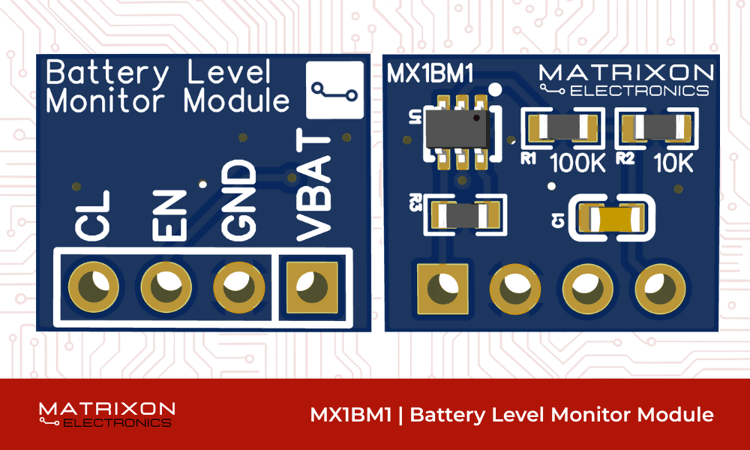 MX1BM1 battery level monitor