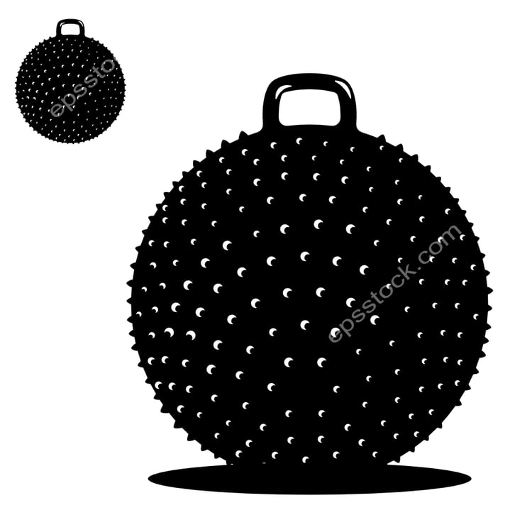 Knobby Bouncy Ball with Handle