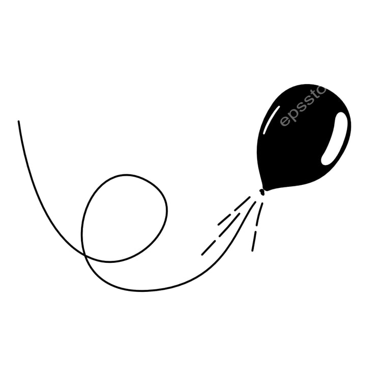 jet propulsion on the example of an inflatable balloon