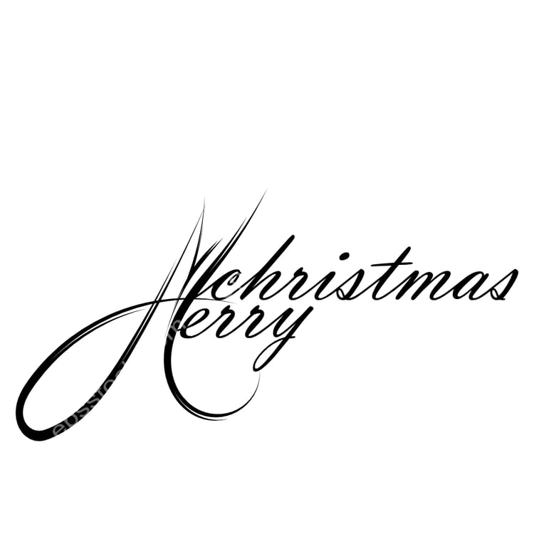 Merry christmas lettering