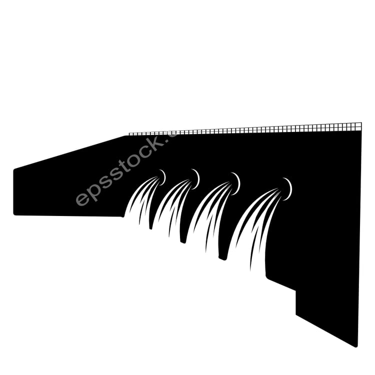 Dam spillway symbol