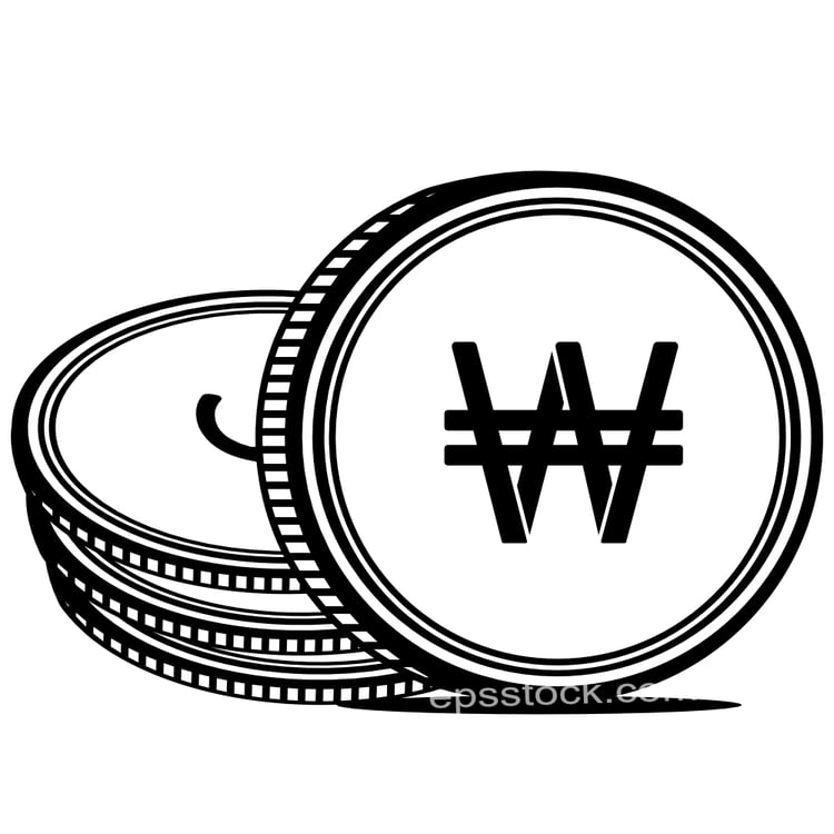 Korea money symbol