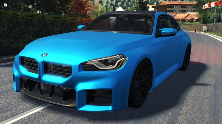 Front view of 2023 BMW M2 G87 Roblox model