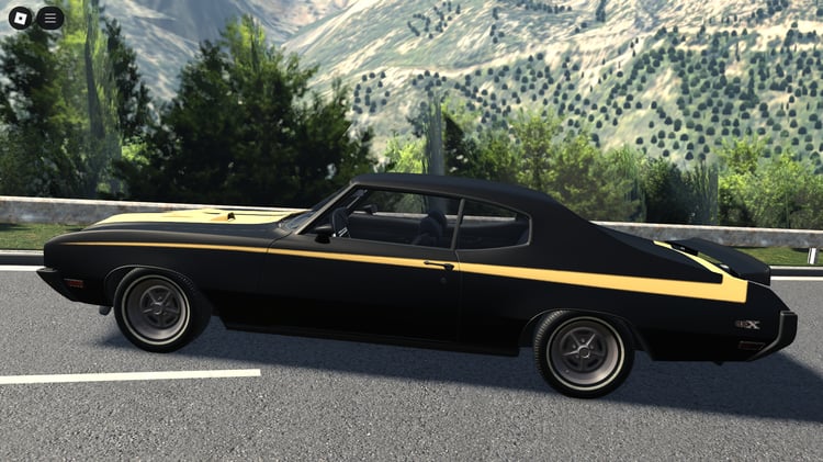 Side profile highlighting classic muscle car design