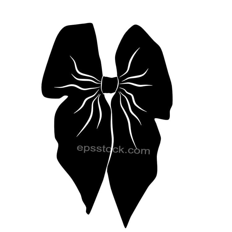 Eyelet Embroidered Bow Barrette Clip