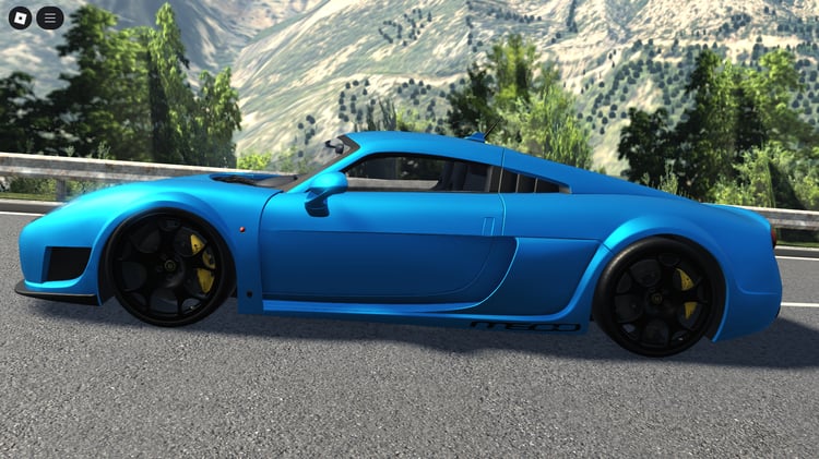 Side angle highlighting sleek hypercar lines
