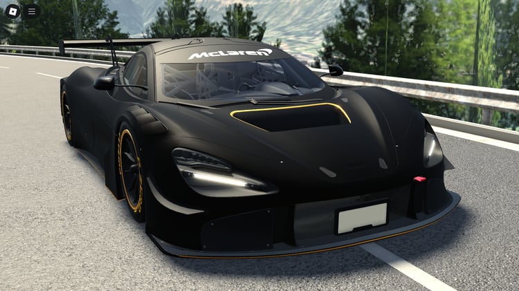 Front view of 2022 McLaren 720S GT3x Roblox model